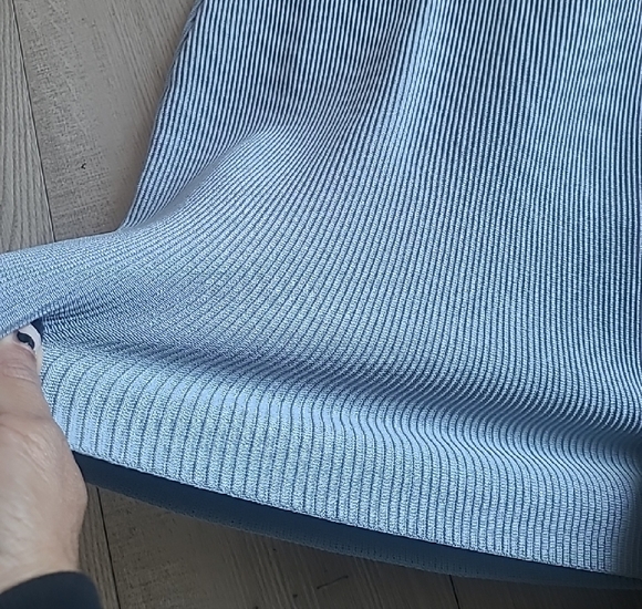 BABATON, Elegant Striped Halter Dress - Picture 3 of 6